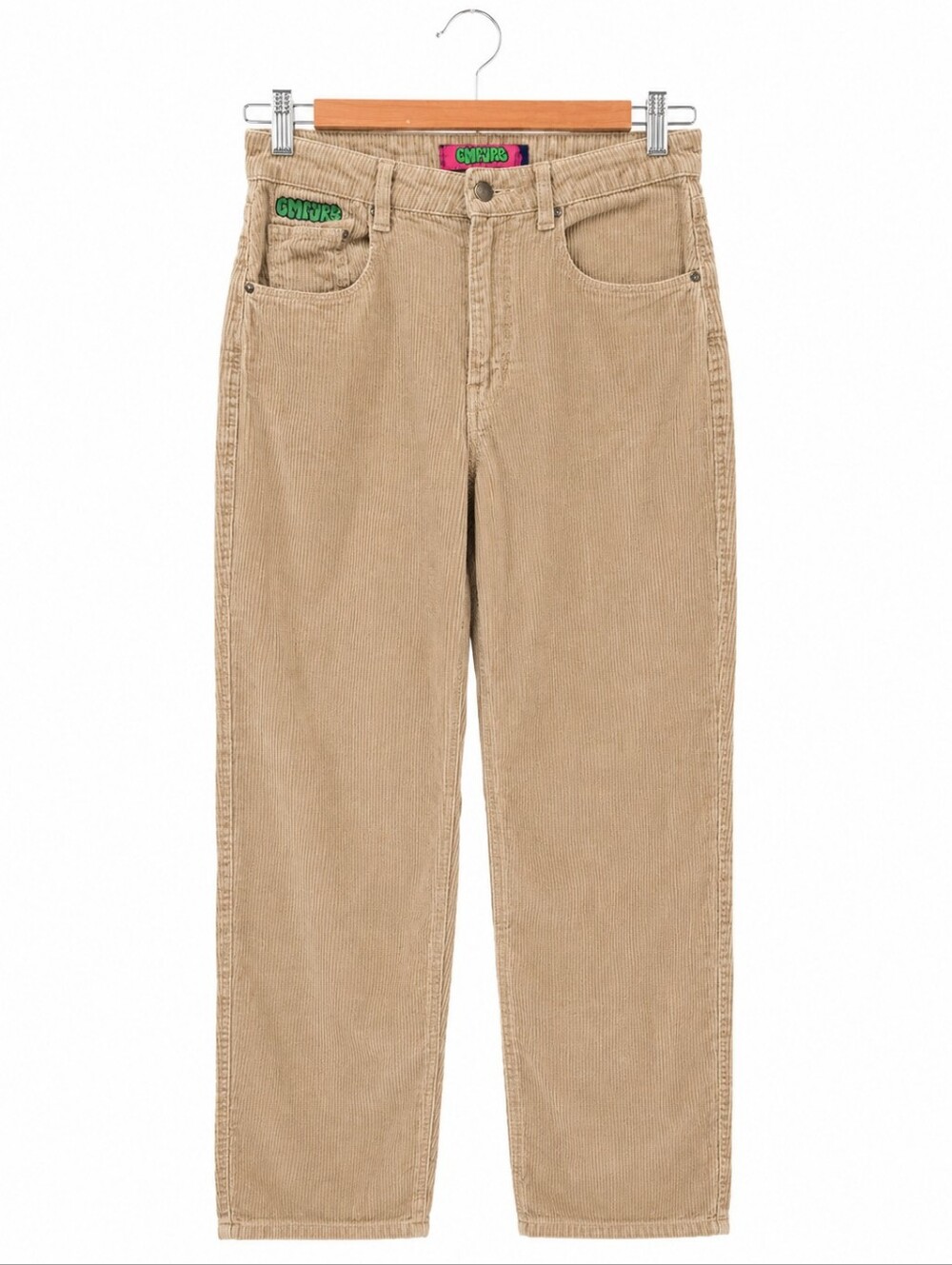 Empyre Y2K Beige Corduroy High Rise Jeans Skate Pants Size 0 - Picture 1 of 9
